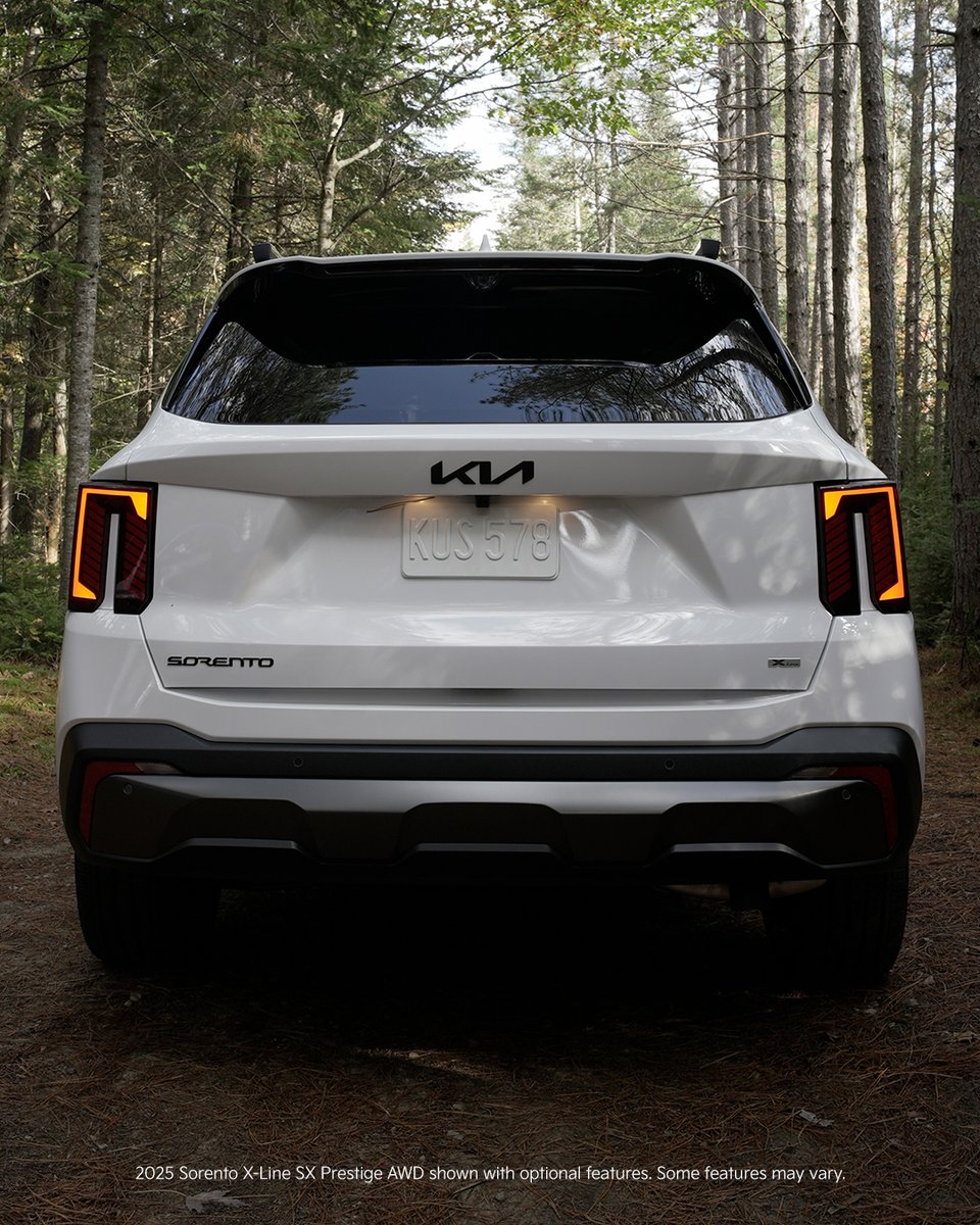 You want to get out in nature but don’t want to get out of this vehicle. #KiaSorento X-Line with spacious 3-row seating.