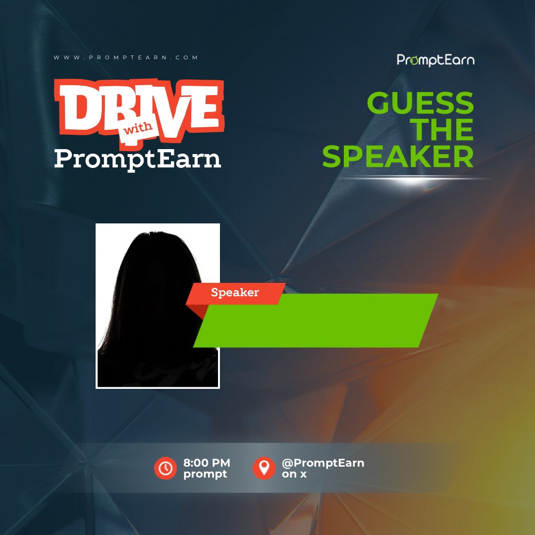 promptearn's tweet photo. Our second #DriveWithPromptEarn speaker this coming Wednesday is a master at TikTok organic traffic.
๐๐ผ They have over 300k active followers on TikTok
Can you guess who it is? ๐ค https://t.co/Ahao92SpIQ