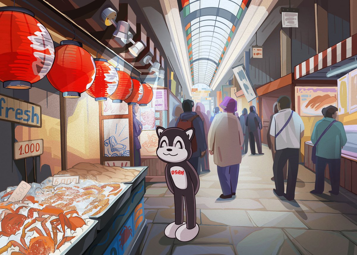 Took a stroll through Kuromon Market on advice of teh fisherman… “Good fish, good people, good signs,” he said. I think I get it now ⛩️

#ifeelbetter