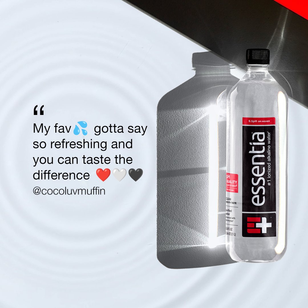 You powered through the holiday weekend. Now power back up! Essentia 💧 is “so refreshing, you can taste the difference.” #OverachievingH2O