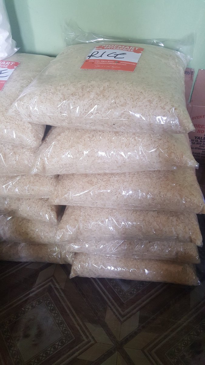 Mofmart (@opemart_venture) on Twitter photo Good afternoon sir <a href="/NH_Duke/">Duke in the Northern Hemisphere</a> how are you doing today.
I'll really appreciate your patronge sir
I have 15 bags of 5kg rice and sale's has been extremely dull
Each bag is 7,500 making it a total of 112,500 for 15 bags
your patronage will be greatly appreciated ๐๐ผ ๐๐ผ
<a href="/NH_Duke/">Duke in the Northern Hemisphere</a> Good afternoon sir <a href="/NH_Duke/">Duke in the Northern Hemisphere</a> how are you doing today.
I'll really appreciate your patronge sir
I have 15 bags of 5kg rice and sale's has been extremely dull
Each bag is 7,500 making it a total of 112,500 for 15 bags
your patronage will be greatly appreciated ๐๐ผ ๐๐ผ
<a href="/NH_Duke/">Duke in the Northern Hemisphere</a>