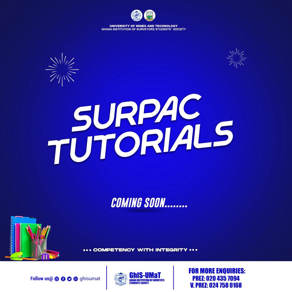 UmatGesa_Off's tweet image. 📣 GhISSS Alert! 🎉 Join our Surpac tutorial next semester! 💻 Hands-on training, expert instructors &amp;amp; networking opportunities! 🤝 Stay tuned for details! 📅 #GhISSS #Surpac #GeologicalModeling