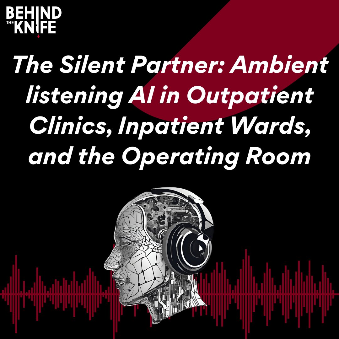 BehindTheKnife (@behindtheknife) on Twitter photo Is AMBIENT LISTENING 🔊 technology ready for prime time? It's everywhere now, should you be using it?
Listen to the "SILENT PARTNER" today with <a href="/npetcka2022/">Nicole Petcka</a> <a href="/sam_torreslanda/">Samuel Torres Landa</a> +++ for all the details.
➡️ app.behindtheknife.org/podcast/the-si… Is AMBIENT LISTENING 🔊 technology ready for prime time? It's everywhere now, should you be using it?
Listen to the "SILENT PARTNER" today with <a href="/npetcka2022/">Nicole Petcka</a> <a href="/sam_torreslanda/">Samuel Torres Landa</a> +++ for all the details.
➡️ app.behindtheknife.org/podcast/the-si…