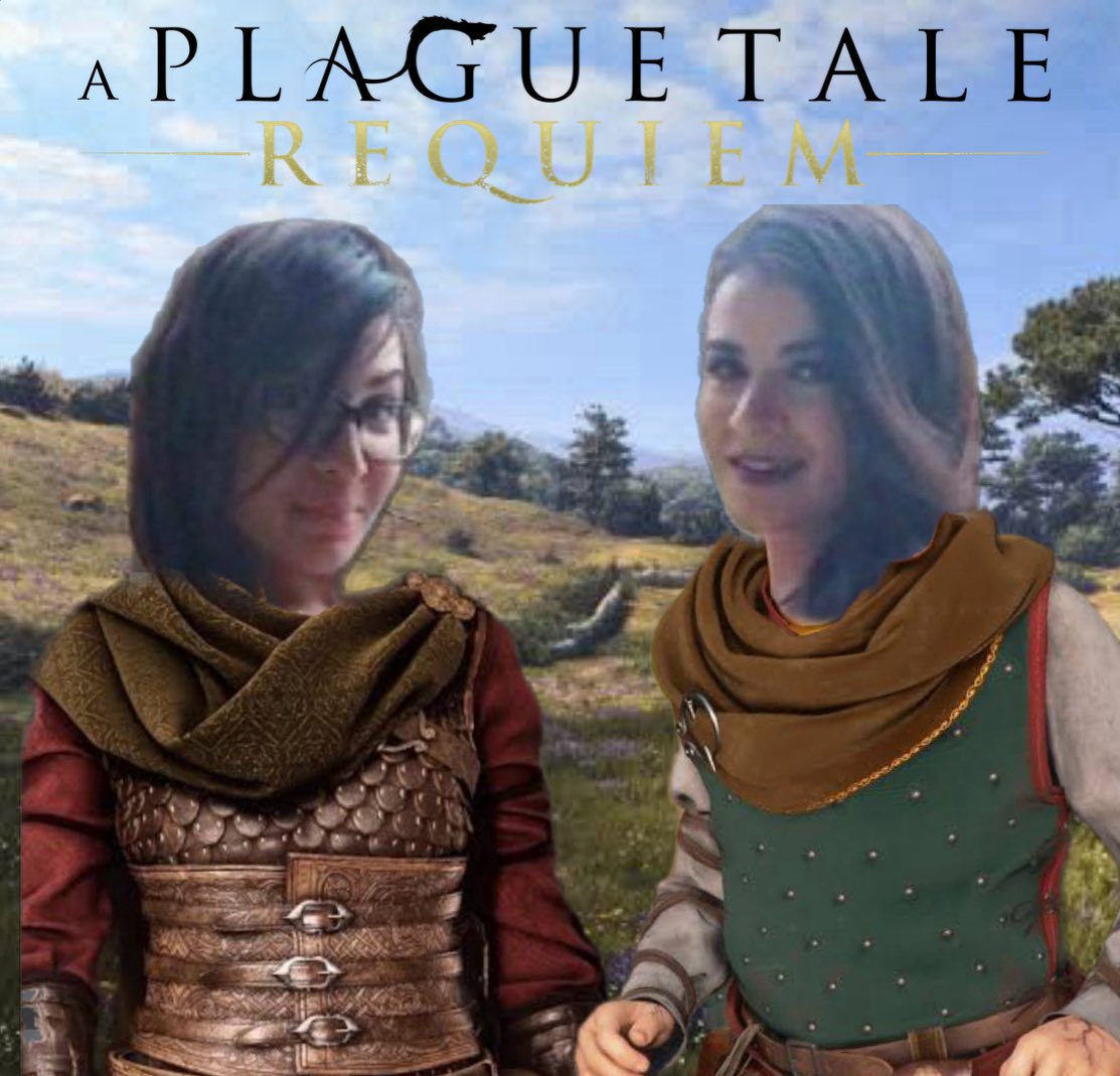 Saori e Nicole De rune no jogo A Plague Tale Scatiem