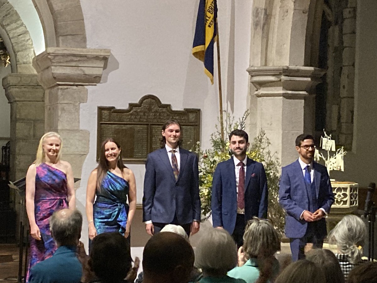 Splendid concert by the wonderful <a href="/apollo5_uk/">APOLLO5</a> to celebrate our 25 year anniversary. Many thanks to <a href="/PenelopeSoprano/">Penelope Appleyard</a> <a href="/ClareStewart_/">Clare Stewart Ultiverse⚡️🐑</a> <a href="/jackharberd_/">Jack Harberd</a> <a href="/JTaylorTenor/">Joseph Taylor</a> and <a href="/AugustusPerkin3/">Augustus Perkins Ray</a> for making it such a memorable evening. Thanks too to our wonderful volunteers and loyal supporters.