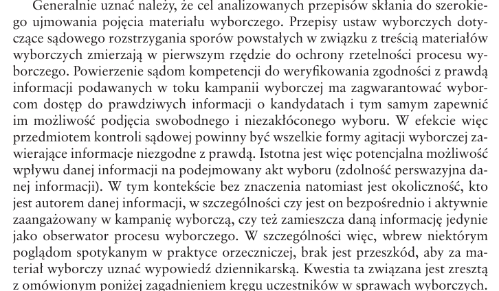 tomaszpulrol's tweet photo. Żeby nie być gołosłownym w sprawie możliwości "pozywania" mediów w trybie wyborczym:
J. Sadomski, "Rozstrzyganie sporów wyborczych – analiza praktyki sądowej": https://t.co/DdaJG4n0bf