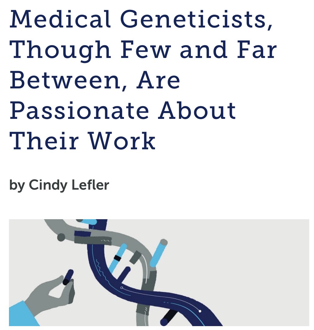 Marilyn Heine (@marilynheinemd) on Twitter photo “#Genetics can provide diagnoses for patients who need answers, while at the same time giving physicians the satisfaction of helping those patients.”
“‘We are essential, but few & far between’”
#MedicalGenetics #PrecisionMedicine <a href="/JeffersonUniv/">Thomas Jefferson University</a> #Genomics tinyurl.com/ytea7hsa “#Genetics can provide diagnoses for patients who need answers, while at the same time giving physicians the satisfaction of helping those patients.”
“‘We are essential, but few & far between’”
#MedicalGenetics #PrecisionMedicine <a href="/JeffersonUniv/">Thomas Jefferson University</a> #Genomics tinyurl.com/ytea7hsa
