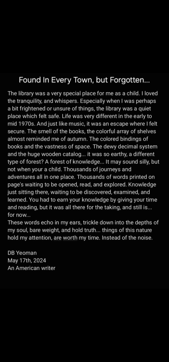 Hvnsdor11's tweet image. Memories of my childhood in the early 1970s... are younger generations missing out? 
#LibrariesLive