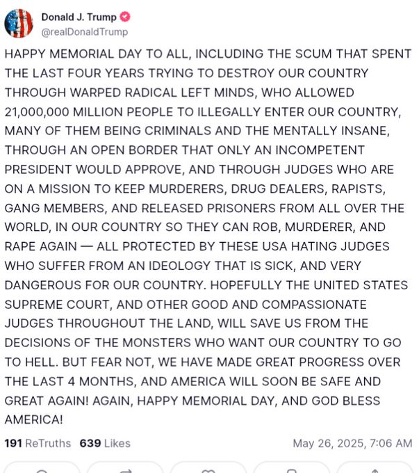 Imagine being family or friend of a fallen soldier and waking up to this from the Clown-in-Chief. This reads like something from a petulant elementary school bully instead of the president. #TrumpisaNationalDisgrace #IMPEACHTrumpNOW #magatraitors #TrumpIsUnfitForOffice