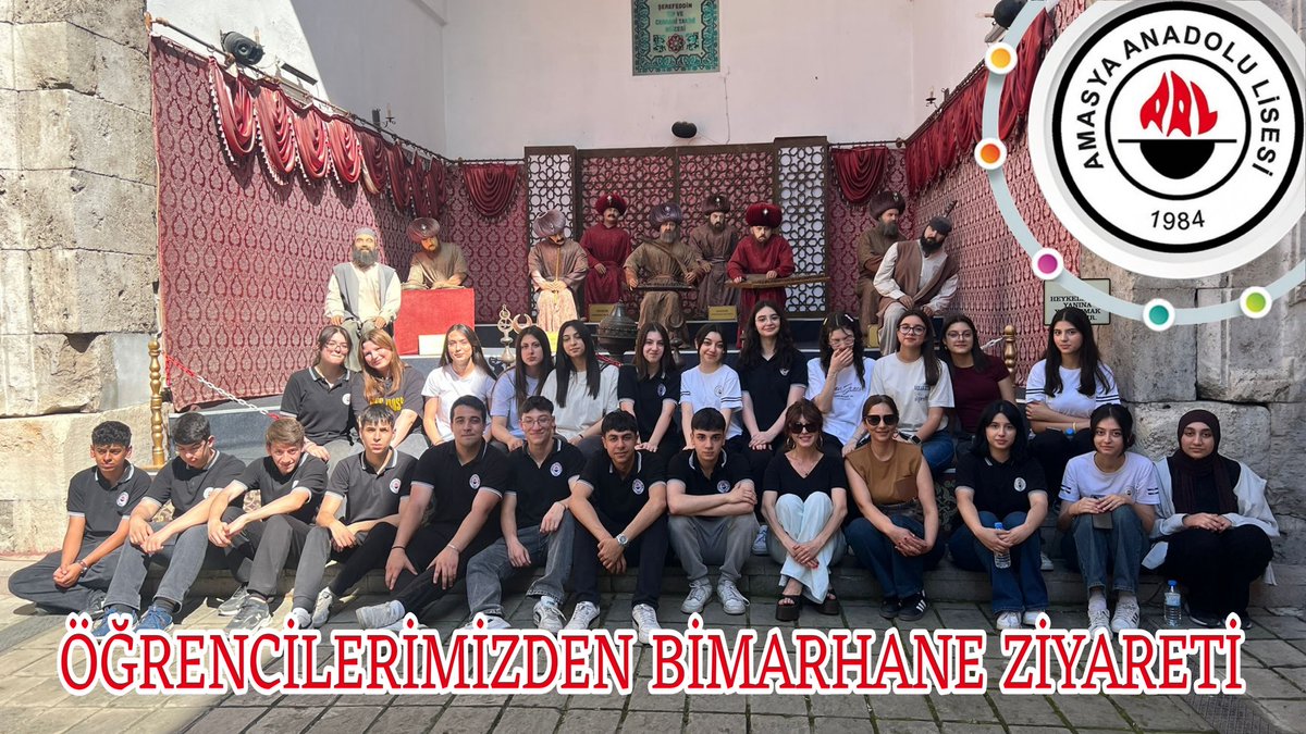 ÖĞRENCİLERİMİZDEN BİMARHANE ZİYARETİ

Öğrencilerimiz Amasya'yı Yaşıyorum Projesi kapsamında Sabuncuoğlu Şerefeddin Tıp ve Cerrahi Müzesi'ni (Bimarhane) ziyaret etti.

amasyaanadolulisesi.meb.k12.tr/icerikler/ogre…

<a href="/Amasyamem05/">Amasya İl Millî Eğitim Müdürlüğü</a> <a href="/mehmetalikatip1/">Mehmet Ali KATİPOĞLU 🇹🇷</a> <a href="/satilmisoglu/">Hasan SATILMIŞOĞLU</a>