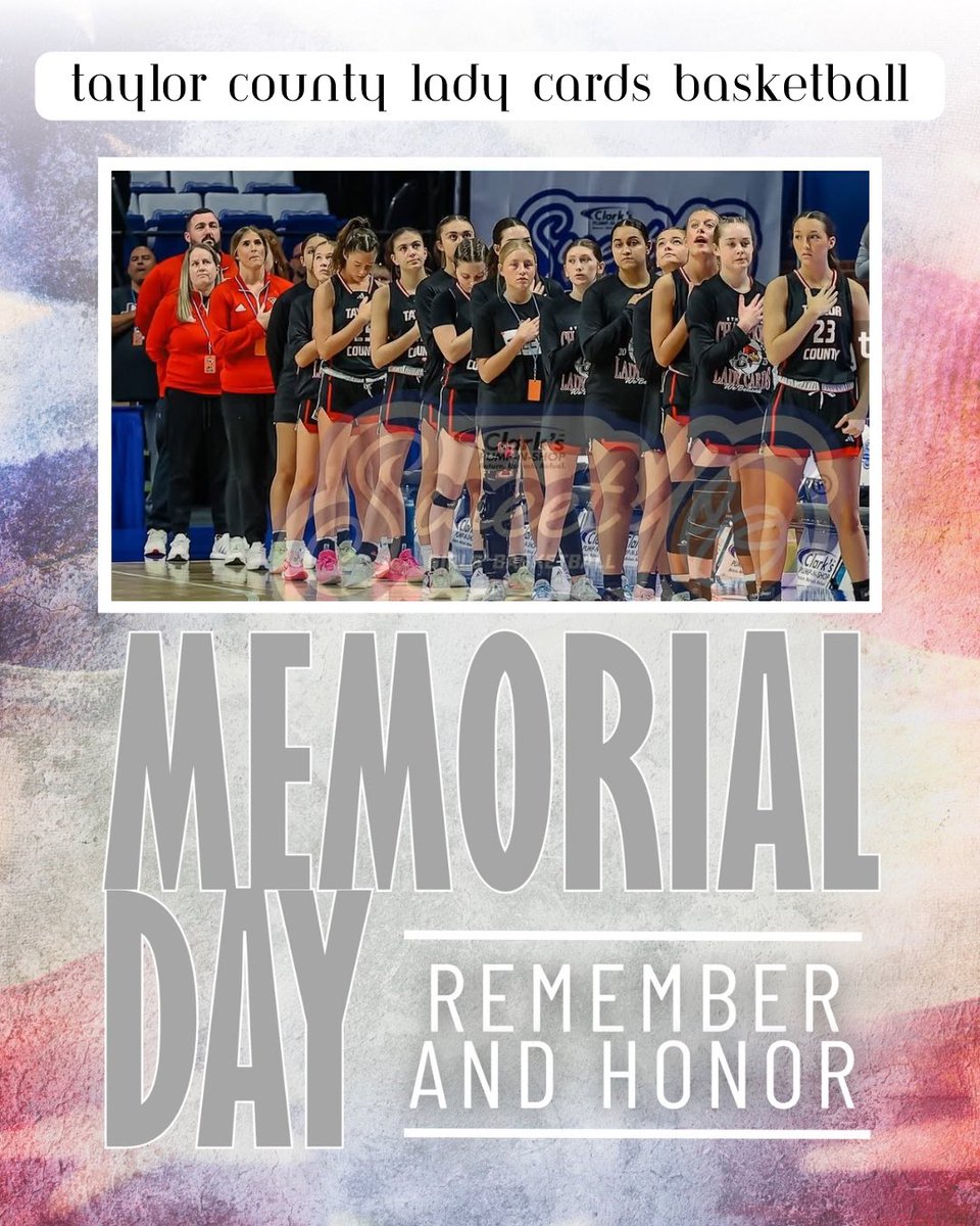 The Lady Cards basketball program thank and honor the soldiers who made the ultimate sacrifice to keep us free. We pray for the families that mourn their losses. God bless you all!