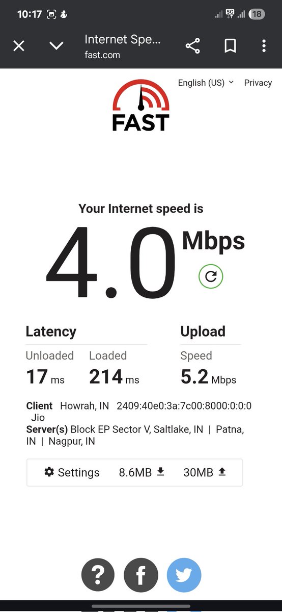 EhsaanArfin's tweet photo. Dear @reliancejio @JioCare 
Am I using a 2G connection and ur network shows 5G is just a gimmick!!! 
#internetspeed
#technology #5GFalseSpeed
#News https://t.co/OzaYutIYuL