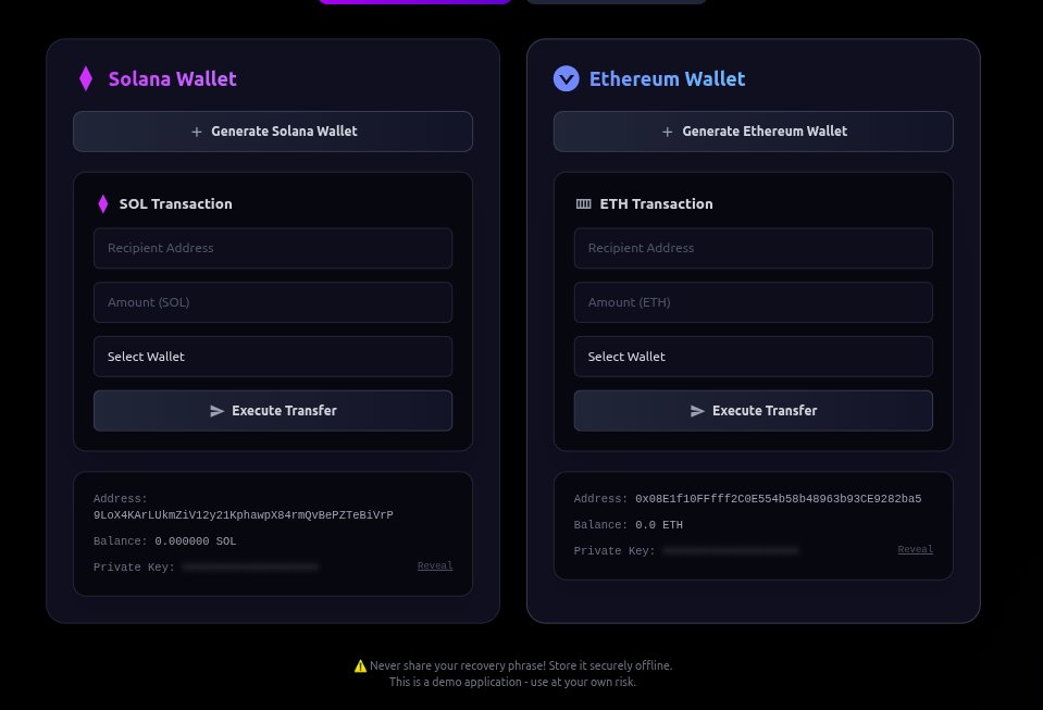 CodeWall99's tweet image. My First Web3 Project: Multi-Chain Wallet Generator

After months of studying blockchain fundamentals, I’ve built a secure wallet generator that supports both Solana and Ethereum networks.

Project repo: lnkd.in/eAsWPCn6

#Web3Journey #BlockchainDeveloper #BuildInPublic