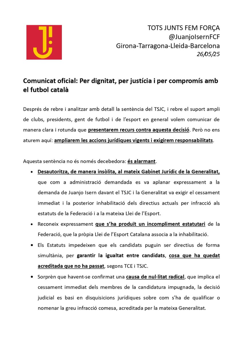 Tots Junts Fem Força tweet media