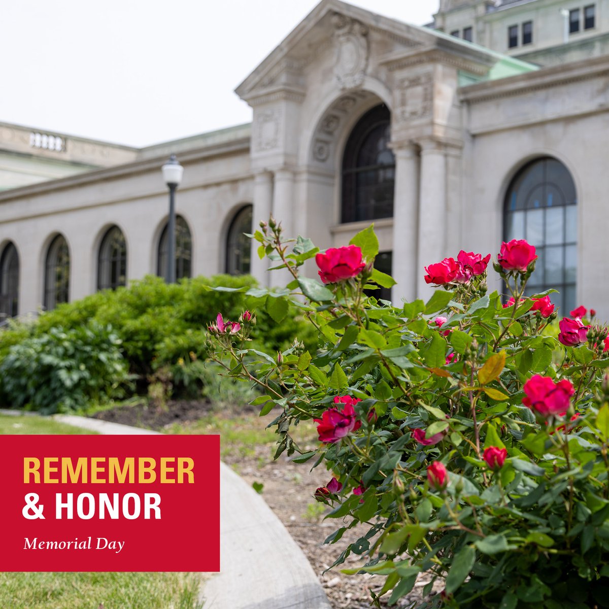 On Memorial Day, we remember and honor those who lost their lives while serving our nation in the U.S. military. The names of nearly 600 Iowa Staters who died while serving in the armed forces are memorialized year-round in Gold Star Hall in the Memorial Union.