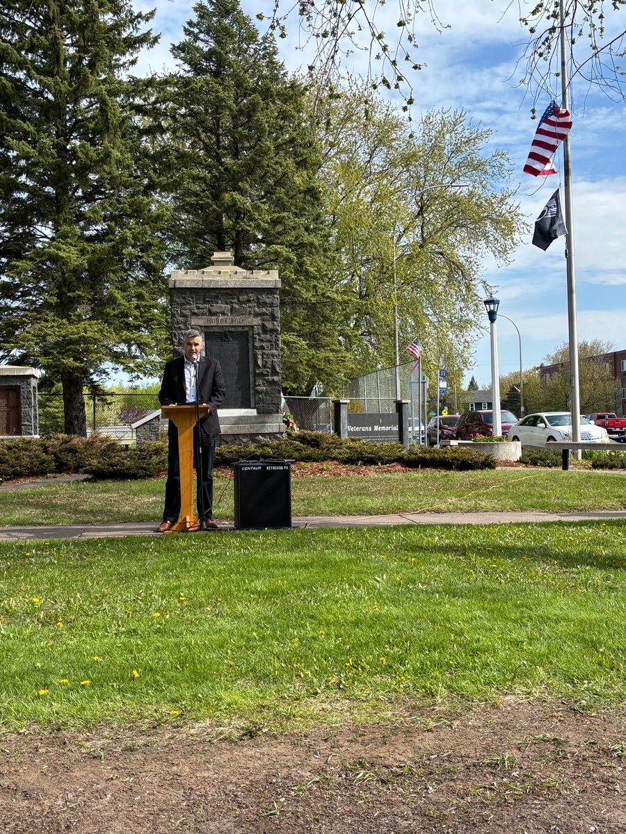 Memorial Day Service in Gary/New Duluth. Thanks for the invitation to share a few thoughts, and thanks to everyone who took the opportunity to pause and remember. 🇺🇸