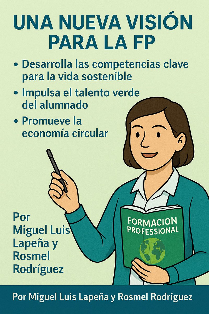 Miguel Luis Lapeña (@miguelluis_2015) on Twitter photo 🚀 Pact Comunity Talk: Sostenibilidad Aplicada al Sector Productivo, Agua y Energía, sector textil e Imagen personal para alumnos de Formación Profesional.
📚 Editorial: VideoCinco. By <a href="/Ros_Rodriguez_/">Rosmel Rodríguez</a>
💻 Imagen generada con IA para ilustrar nuestro propósito educativo.
#FP 🚀 Pact Comunity Talk: Sostenibilidad Aplicada al Sector Productivo, Agua y Energía, sector textil e Imagen personal para alumnos de Formación Profesional.
📚 Editorial: VideoCinco. By <a href="/Ros_Rodriguez_/">Rosmel Rodríguez</a>
💻 Imagen generada con IA para ilustrar nuestro propósito educativo.
#FP