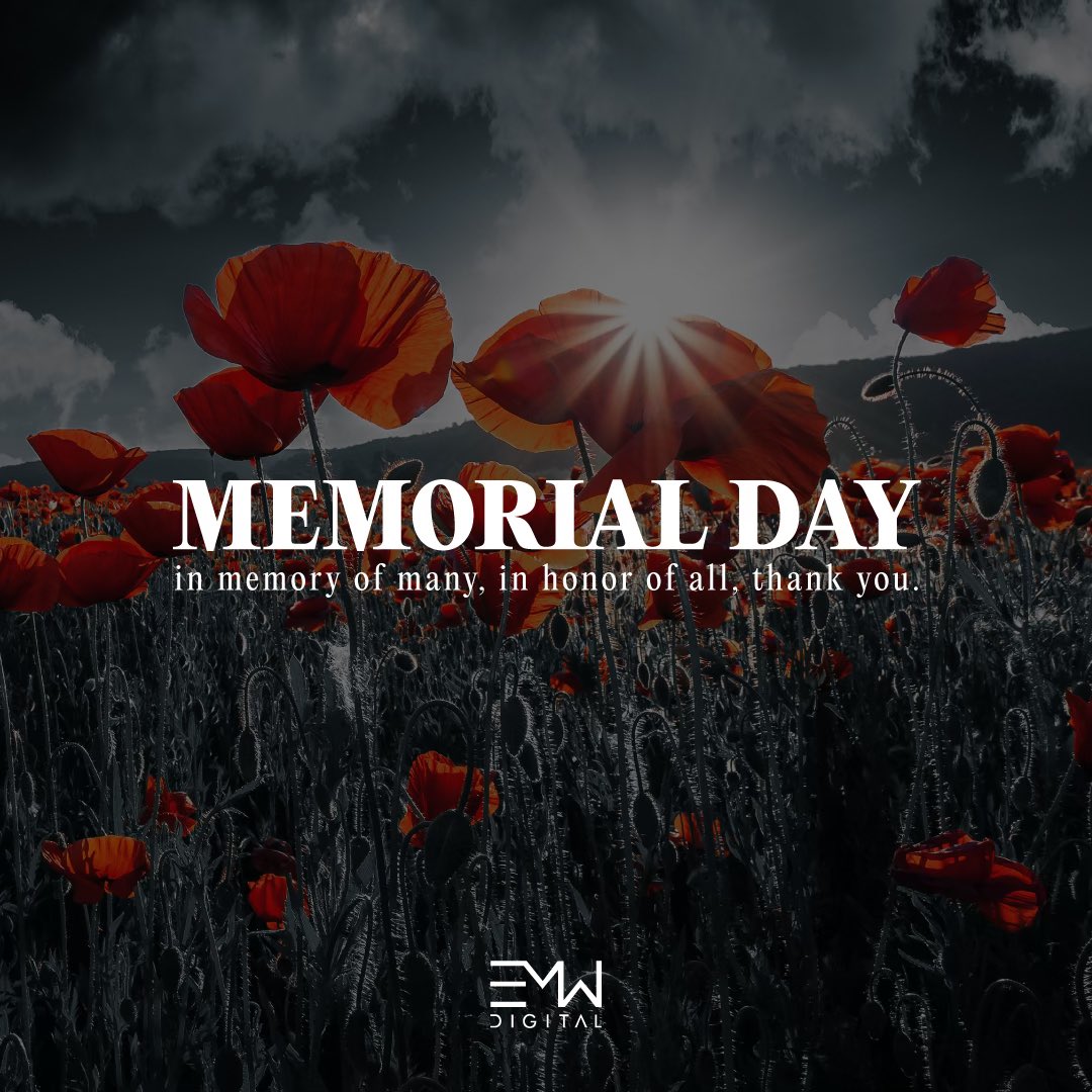 Today, we honor the heroes who gave their lives in service to our country. Their courage and sacrifice will never be forgotten 🌺