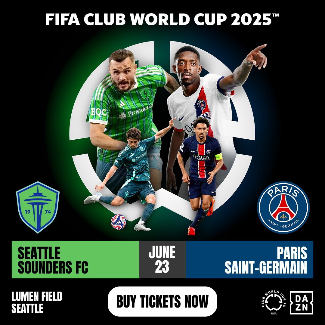Lumen Field (@lumenfield) on Twitter photo Only one more month until this epic <a href="/FIFACWC/">FIFA Club World Cup</a> matchup you won't want to miss.
🎟️ lmnfld.com/06vzgjir Only one more month until this epic <a href="/FIFACWC/">FIFA Club World Cup</a> matchup you won't want to miss.
🎟️ lmnfld.com/06vzgjir