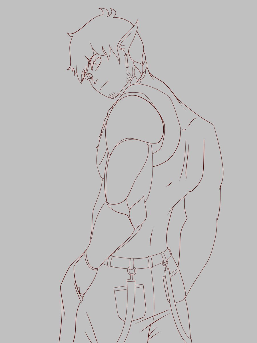 firenife36's tweet photo. Finished picture of Alex.
Wanted to make a piece that showcased his back tattoos.
#guildleader #guild #oc #archfae #fae #back #muscle #bionicarm #roboticarm #robotics #shirtless #greeneyes #phoenix #progress #originalcharacter #oc #wip #vtuber #earring #braid #jewlery https://t.co/YOXb472YM6