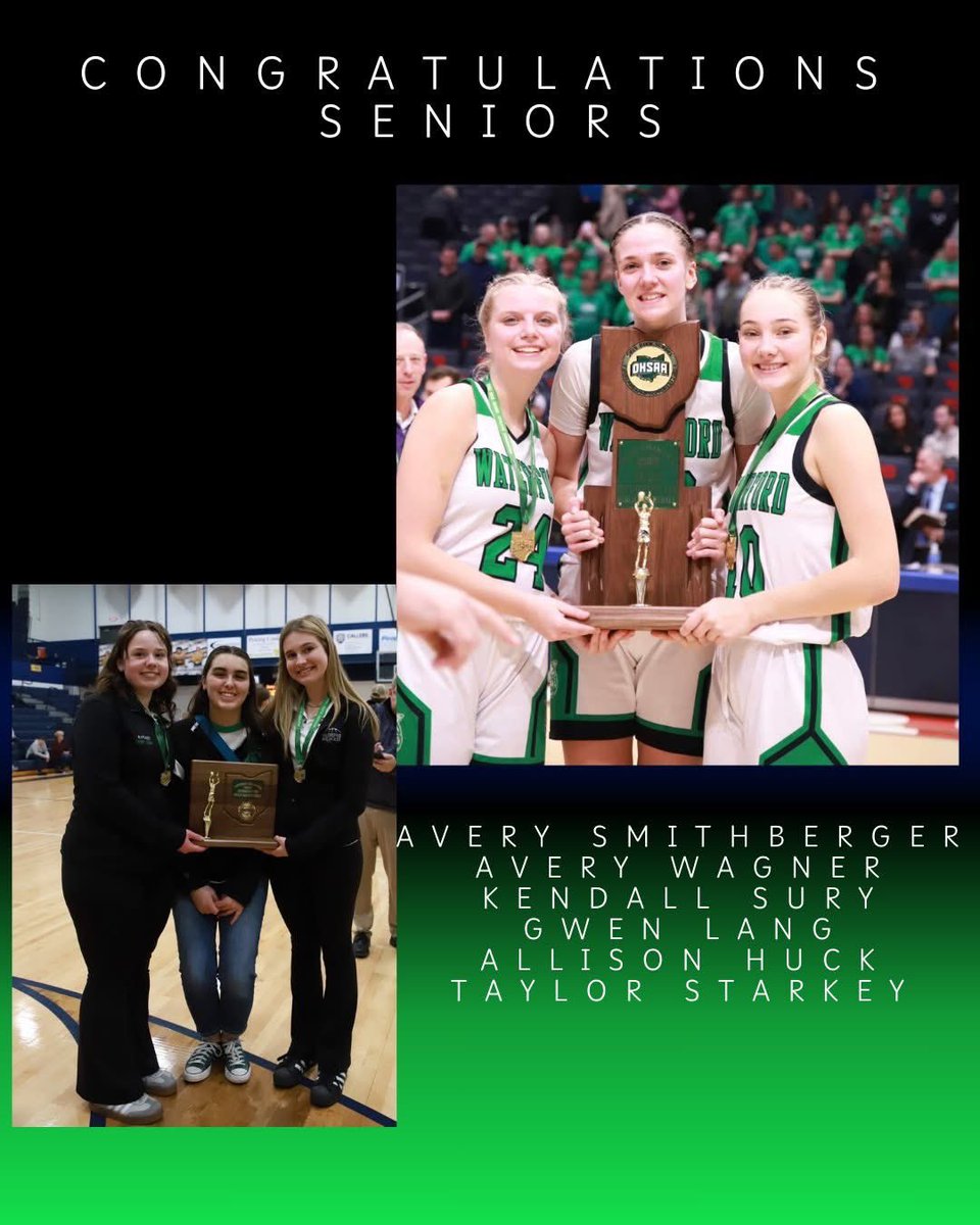 Congratulations to the six seniors on their graduation yesterday. Your  impact on the Waterford girls basketball program will last forever. Good luck in your next chapter! #ForeverAWildcar