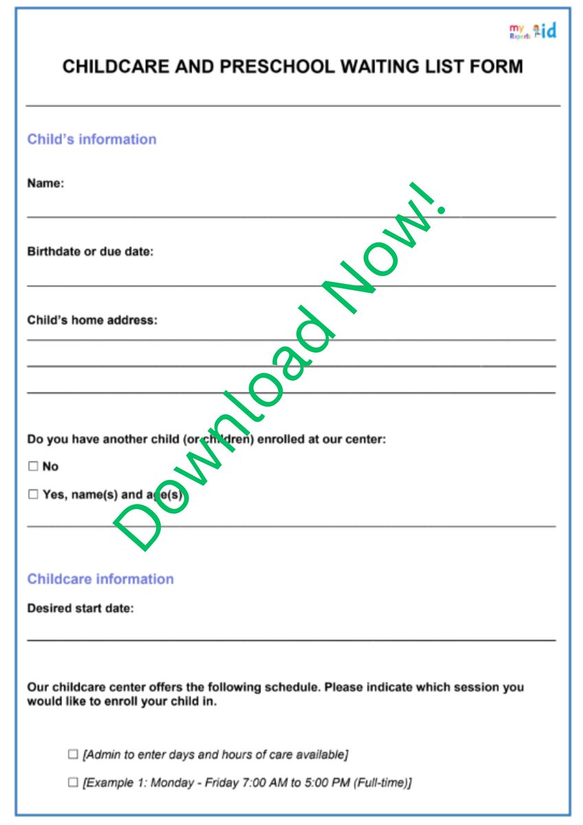 mykidreports's tweet photo. Childcare owners – this one's for you!

Download our FREE Daycare Waitlist Application Form and simplify your enrollment process in 2025.

Grab it here:
https://t.co/RgOgIfhQ23

#DaycareTools #PreschoolForms #ChildcareDirectors #MyKidReports https://t.co/8kv4ZEJqkJ
