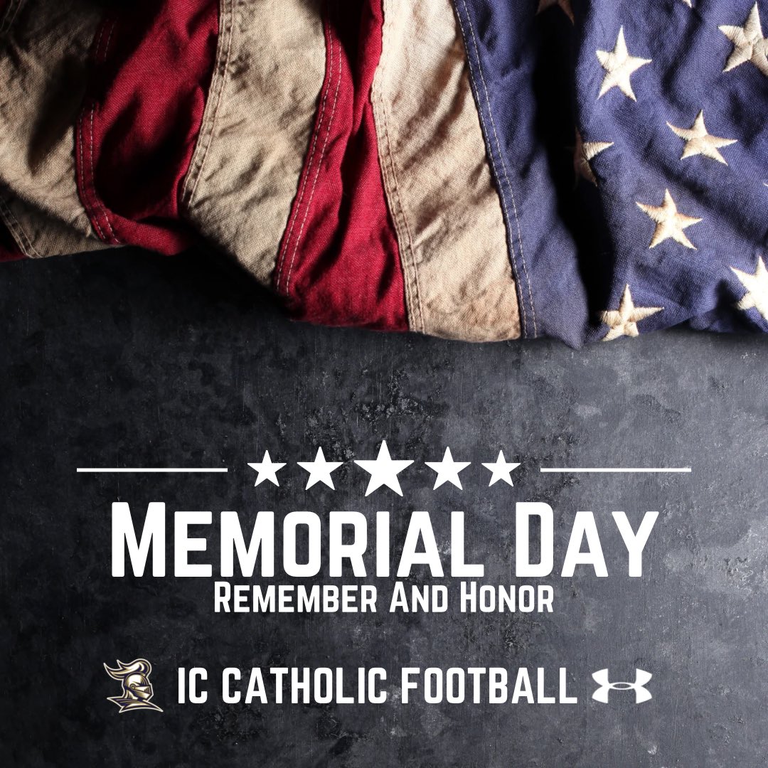 ICCPFootball's tweet image. Today on Memorial Day, we honor and remember those who have served our country.
