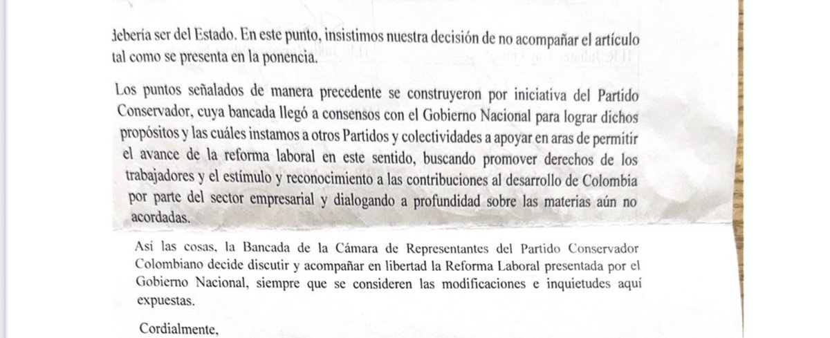 juanchowills's tweet photo. Desde el 24 de septiembre 2024, la bancada del @soyconservador en la Cámara lideró un respaldo responsable a la reforma laboral, construyendo consensos con el Gobierno siempre defendiendo a #empresarios, #trabajadores y sectores productivos del país. ¡Compromiso con Colombia! https://t.co/TbgbOwQbkq