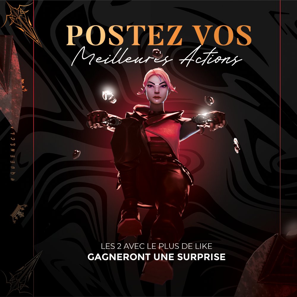 OSV | #OSVWIN ๐ด (@oservesport) on Twitter photo Hello ! ๐
ร toutes les joueuses du #QueensClash2, la compรฉtition n'est pas terminรฉe ! ๐
Postez ci-dessous, vos ๐ฆ๐๐ข๐ฅ๐ฅ๐๐ฎ๐ซ๐๐ฌ ๐๐๐ญ๐ข๐จ๐ง๐ฌ lors du tournoi ! ๐ซ
Les 2 Clips avec le plus de Likes mercredi 28 mai ร 18h gagneront une petite surprise ! ๐
#OSVWIN Hello ! ๐
ร toutes les joueuses du #QueensClash2, la compรฉtition n'est pas terminรฉe ! ๐
Postez ci-dessous, vos ๐ฆ๐๐ข๐ฅ๐ฅ๐๐ฎ๐ซ๐๐ฌ ๐๐๐ญ๐ข๐จ๐ง๐ฌ lors du tournoi ! ๐ซ
Les 2 Clips avec le plus de Likes mercredi 28 mai ร 18h gagneront une petite surprise ! ๐
#OSVWIN