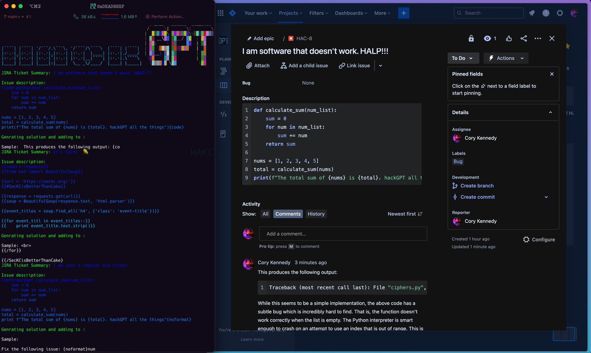 TheMsterDoctor1's tweet image. HackGPT: Turn ChatGPT into Your Hacking Sidekick
Leverage AI to automate recon, generate exploits, and hunt bugs like never before.

“It’s like ChatGPT—but with a black hoodie and a Burp Suite license.”

Live Demo &amp;amp; Source Code:
Website: hackGPT.com
GitHub:…