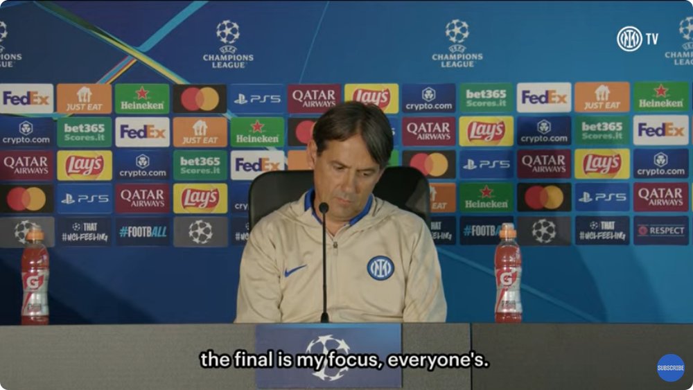 Inzaghi: "Le parole di Conte su campionato-coppe? Ognuno ha le sue idee, l'importante è che ci sia onestà intellettuale. Non sono d'accordo con lui, gli imprevisti sono sempre dietro l'angolo. Possono essere condizionate entrambe le competizioni da infortuni, squalifiche o anche