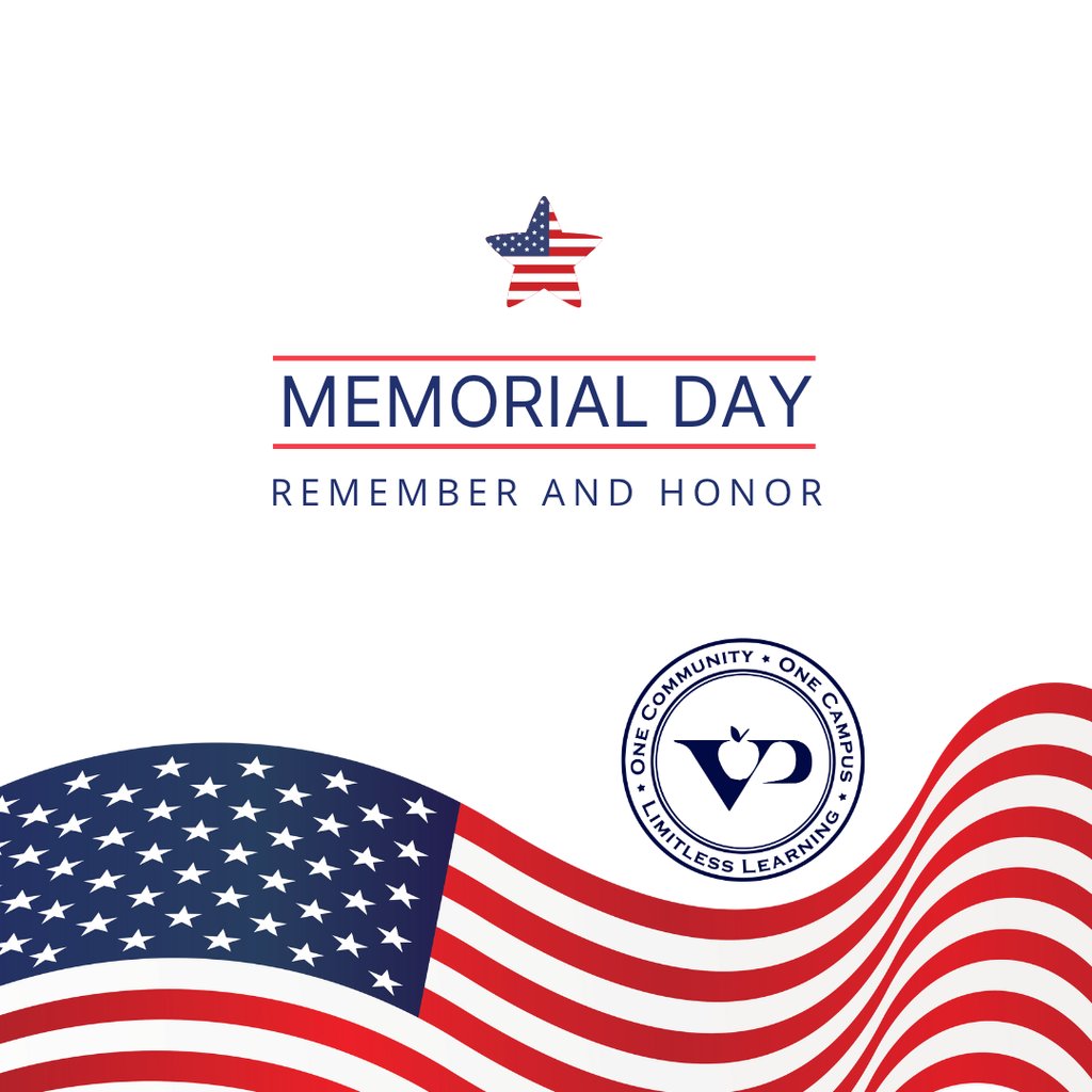 Today, we honor and remember those who made the ultimate sacrifice for our freedom. With deep gratitude to all who have served and continue to serve our country. Thank you, from all of us at Valley Park School District. 💙❤️ #VPPride #MemorialDay