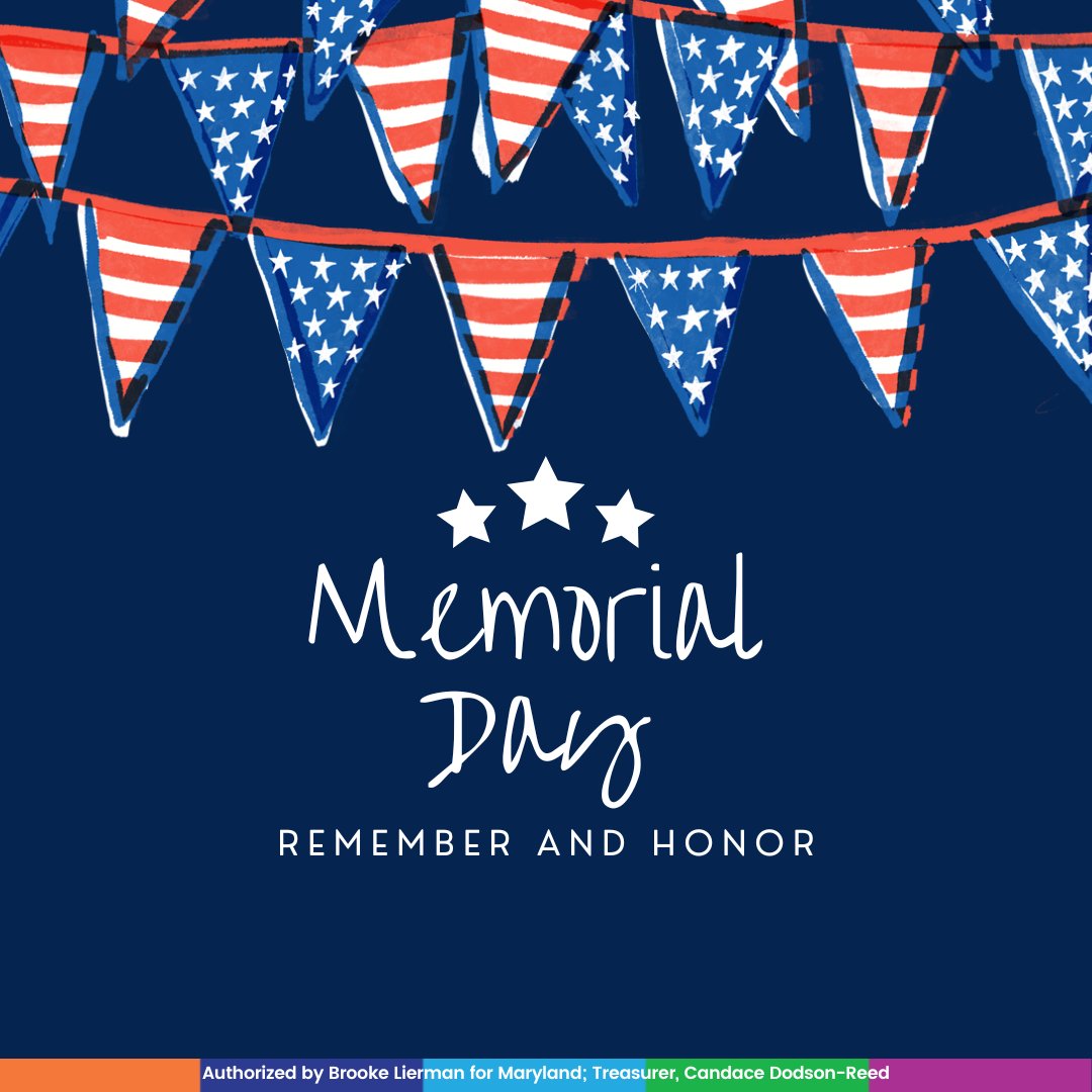 This Memorial Day, we honor those who served, and recommit to supporting Maryland’s veterans, service members, and their families every day.