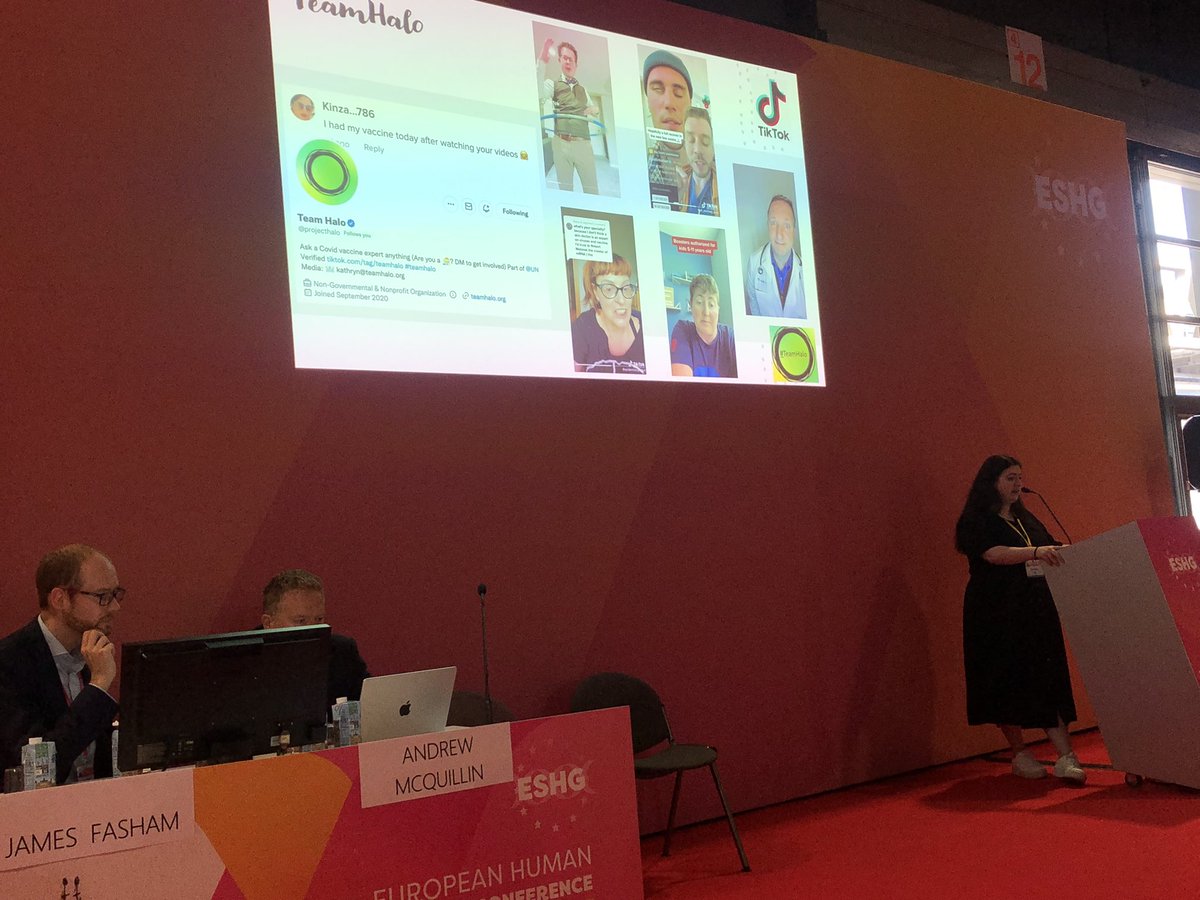 CatherineMWatt (@cathmwatt) on Twitter photo #ESHG2025 W19 Has social media broken scientific knowledge sharing? Starting with Bahar Talibani discussing the work she & her colleagues have undertaken promoting positive health messages.
<a href="/eshgsociety/">European Society of Human Genetics (ESHG)</a>
<a href="/eshg_young/">eshg_young</a> #ESHG2025 W19 Has social media broken scientific knowledge sharing? Starting with Bahar Talibani discussing the work she & her colleagues have undertaken promoting positive health messages.
<a href="/eshgsociety/">European Society of Human Genetics (ESHG)</a>
<a href="/eshg_young/">eshg_young</a>