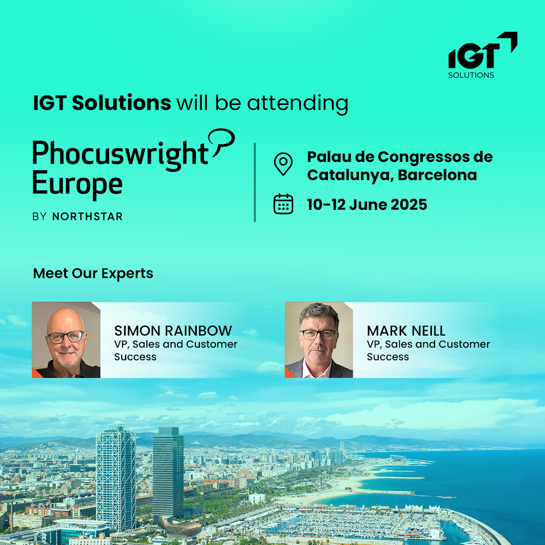 Our experts, Mark Neill &amp; Simon Rainbow, will be on ground in #Barcelona at #Phocuswright #Europe, engaging with global #travel leaders to explore new ideas, challenge perspectives &amp; reimagine #customerexperiences through #digitaltransformation.

Join us: buff.ly/wJEk26K