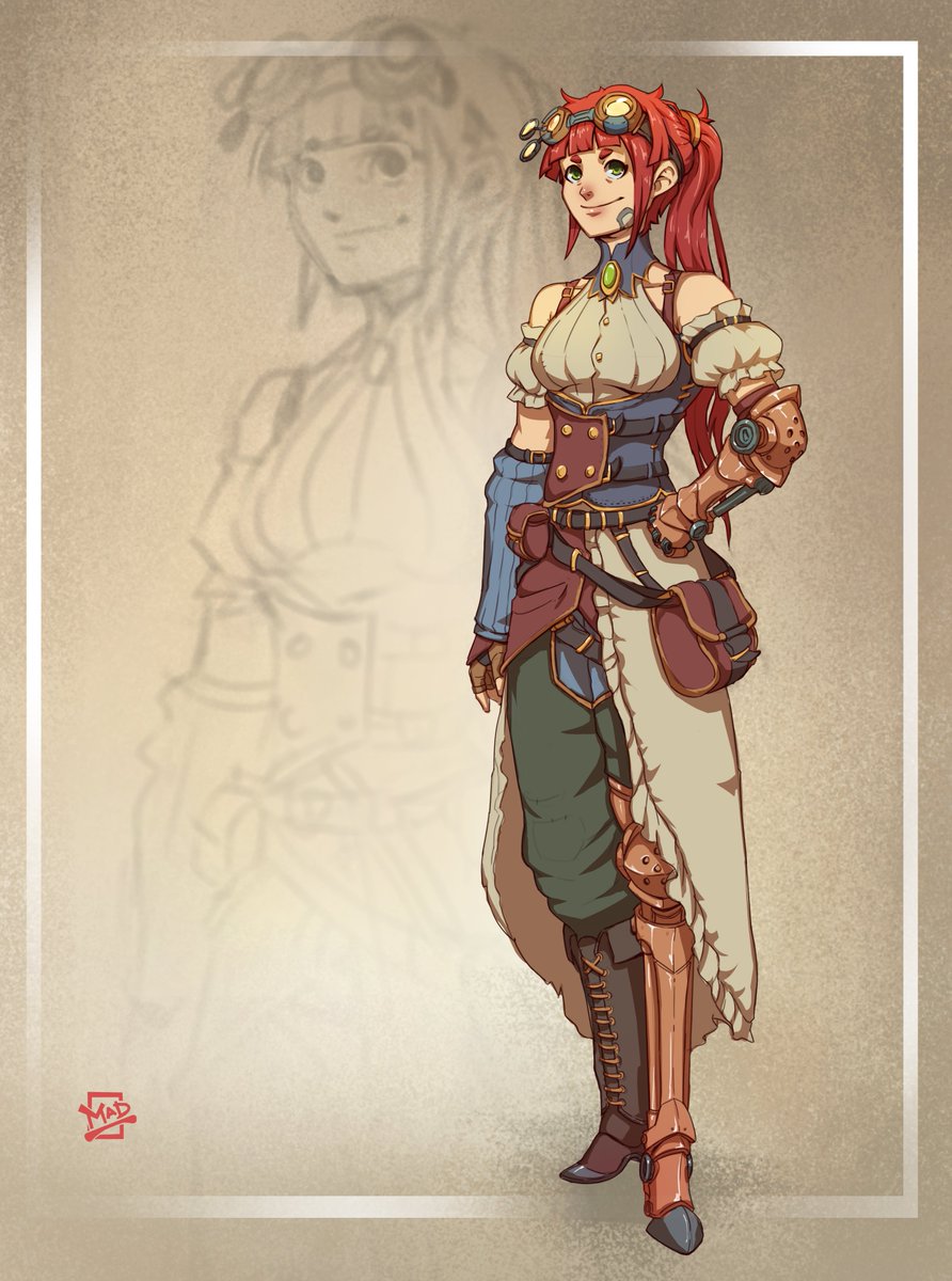mad_morose's tweet photo. "Steampunk Gal"
commission work for a client

#characterdesign #steampunk #commissionart https://t.co/g3WSUokxPn