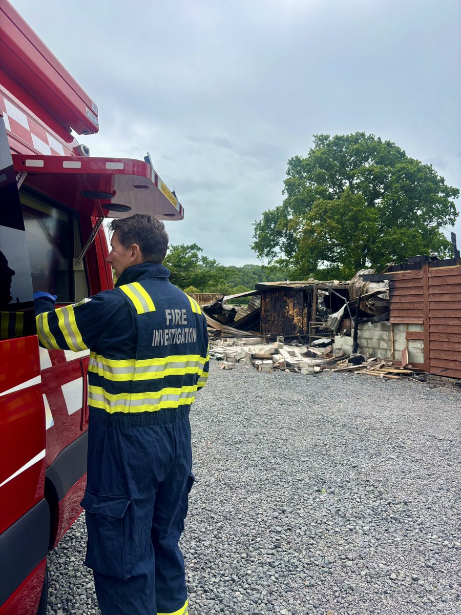 During the early hours of this morning we had approx 30 firefighters tackling a fire near Much Wenlock. Fire Investigation is currently under way.