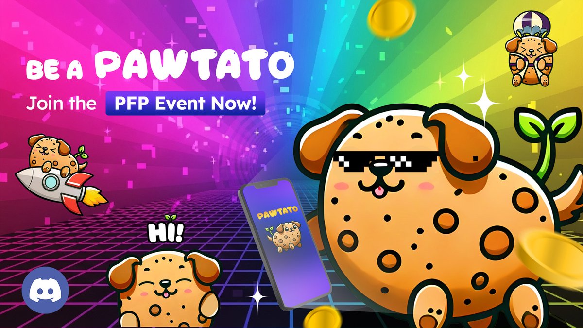 Pawtato Finance | Sui (@pawtatofinance) on Twitter photo BE A PAWTATO & win USDC! 💸💛
Join the #WeArePawtato PFP party and show off your coolest Pawtato style! Rep the crew and claim your chance to win!
Here’s how:
✅ Follow <a href="/PawtatoFinance/">Pawtato Finance | Sui</a> on X
✅ RT this tweet & tag 2 pawtato buddies
✅ Change your PFP to a pawtato pic (draw it, BE A PAWTATO & win USDC! 💸💛
Join the #WeArePawtato PFP party and show off your coolest Pawtato style! Rep the crew and claim your chance to win!
Here’s how:
✅ Follow <a href="/PawtatoFinance/">Pawtato Finance | Sui</a> on X
✅ RT this tweet & tag 2 pawtato buddies
✅ Change your PFP to a pawtato pic (draw it,