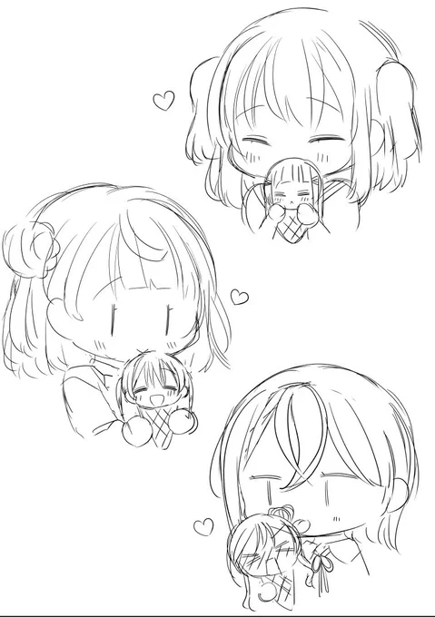 時間が無くて落書きだけど
愛♡スクリ～ム可愛すぎて… 
