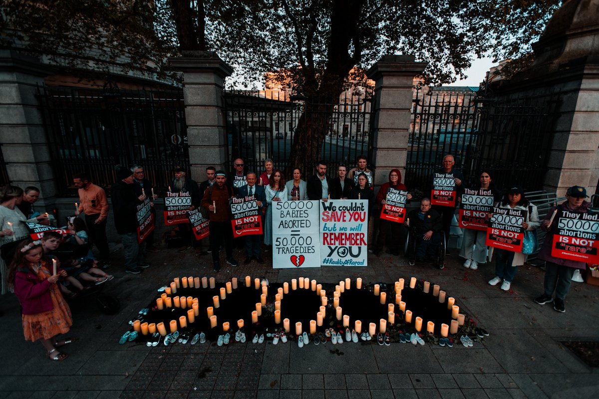 Ireland is aborting our future. We are destroying what is best of our nation - of every nation - our protection of the next generation.

So we gathered at the Dáil - where TDs voted in favour of making abortion legal, of stripping unborn babies of their right to life - to