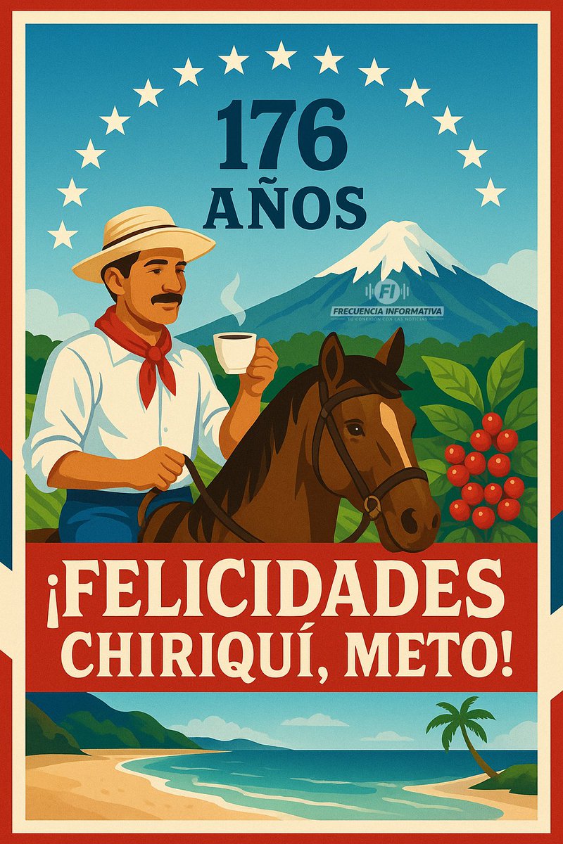 𝐅𝐄𝐋𝐈𝐂𝐈𝐃𝐀𝐃𝐄𝐒, 𝐂𝐇𝐈𝐑𝐈𝐐𝐔Í, 𝐏𝐎𝐑 𝐓𝐔𝐒 176 𝐀Ñ𝐎𝐒 𝐃𝐄 𝐇𝐈𝐒𝐓𝐎𝐑𝐈𝐀 𝐘 𝐓𝐑𝐀𝐁𝐀𝐉𝐎 ¡𝐌𝐄𝐓𝐎!

#aniversario176 #provinciadechiriquí💚❤️ #frecuenciainformativa #tuconexiónconlasnoticias #noticiasdechiriquí