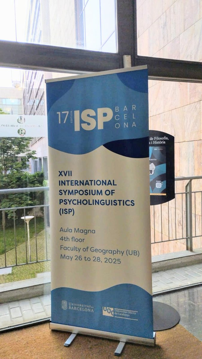 Grecil Lab (UOC-UB) (@grecil_lab) on Twitter photo 👩💼 Comença el XVII International Symposium of Psycholinguistics (#ISP2025) organitzat per la
<a href="/UniBarcelona/">Universitat de Barcelona</a> i la <a href="/UOCuniversitat/">UOCuniversitat</a>.
👉Membres del <a href="/grecil_lab/">Grecil Lab (UOC-UB)</a> presenten resultats de les investigacions sobre llenguatge i cognició que estem duent a terme!
ub.symposium.events/119911/program… 👩💼 Comença el XVII International Symposium of Psycholinguistics (#ISP2025) organitzat per la
<a href="/UniBarcelona/">Universitat de Barcelona</a> i la <a href="/UOCuniversitat/">UOCuniversitat</a>.
👉Membres del <a href="/grecil_lab/">Grecil Lab (UOC-UB)</a> presenten resultats de les investigacions sobre llenguatge i cognició que estem duent a terme!
ub.symposium.events/119911/program…