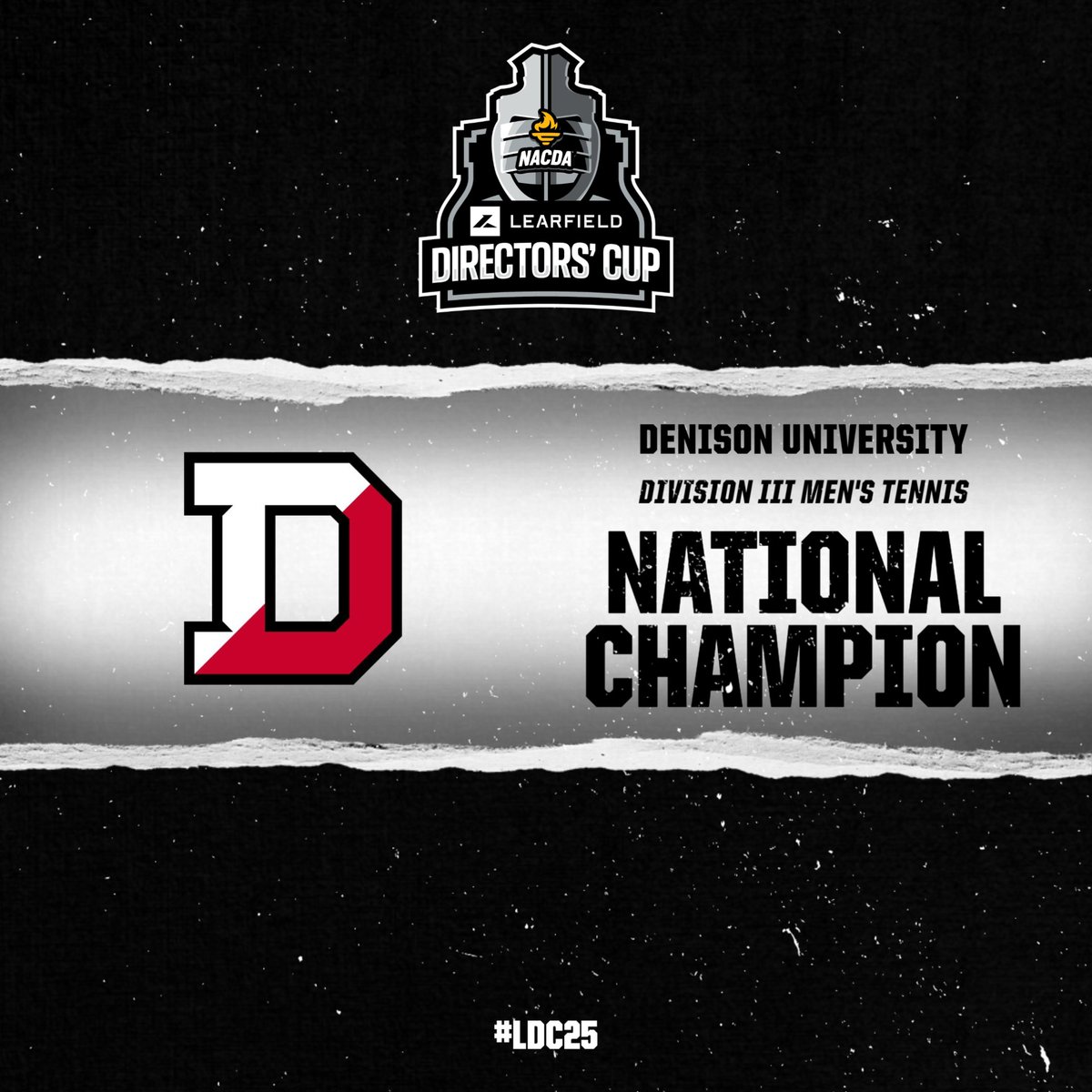 Learfield Directors' Cup (@ldirectorscup) on Twitter photo For the first time in program history, <a href="/DenisonSports/">denisonsports</a> are the 2025 NCAA Division III Men's Tennis National Championship! #LDC25 For the first time in program history, <a href="/DenisonSports/">denisonsports</a> are the 2025 NCAA Division III Men's Tennis National Championship! #LDC25