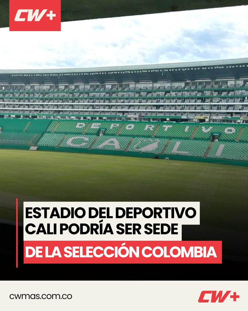 CW+ Noticias (@cwmasnoticias) on Twitter photo CALI | El Estadio del Deportivo Cali (<a href="/AsoDeporCali/">Deportivo Cali</a>) podría convertirse en una futura sede de la Selección Colombia. Así lo dio a conocer Ramón Jesurún, presidente de la Federación Colombiana de Fútbol, durante un evento en Cali este 23 de mayo, donde aseguró que el escenario “es CALI | El Estadio del Deportivo Cali (<a href="/AsoDeporCali/">Deportivo Cali</a>) podría convertirse en una futura sede de la Selección Colombia. Así lo dio a conocer Ramón Jesurún, presidente de la Federación Colombiana de Fútbol, durante un evento en Cali este 23 de mayo, donde aseguró que el escenario “es