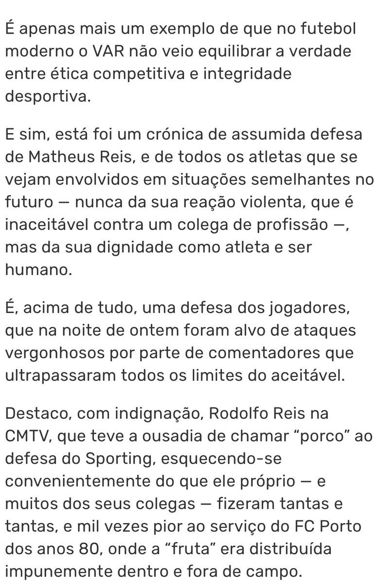 “Belotti estava a pedi-las”: hoje no Record.

Algumas das pérolas: 

“Belotti, matreiro, protagonizou uma ação de anti jogo”

“Matheus Reis, em clara perda de controlo emocional, respondeu da pior forma”

“Nada disto justifica a agressão. Mas explica-a”

“Belotti quis provocar”