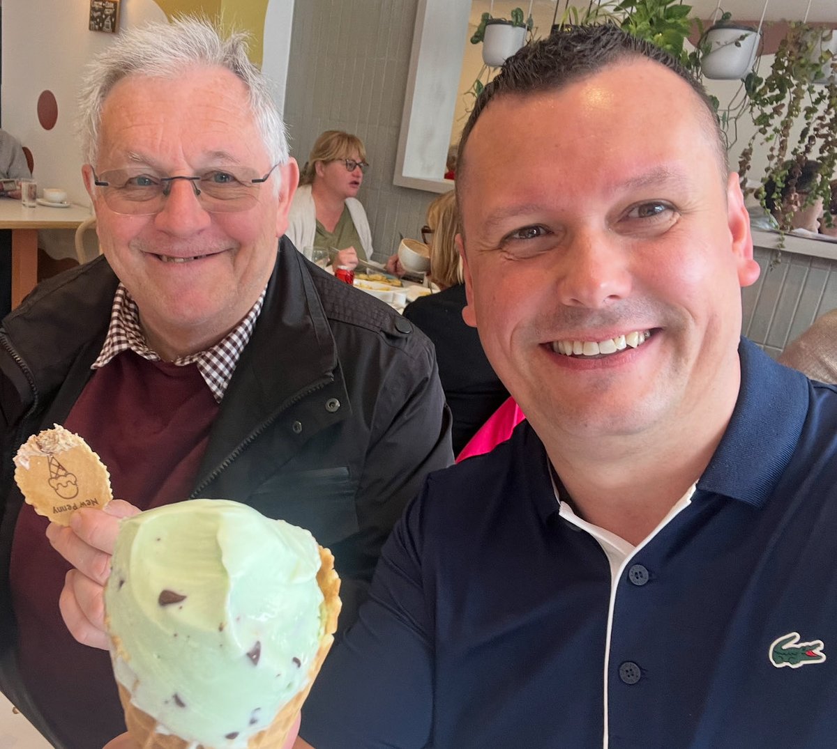 A nice bank holiday lunch followed by a delicious ice cream ❤️