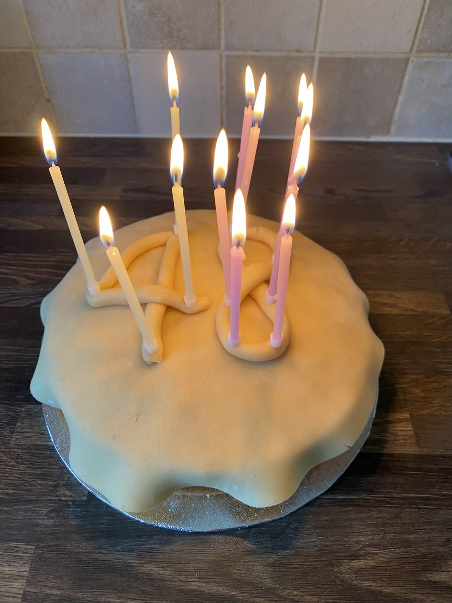 OJdeLisle's tweet photo. @HJoyceGender I think my thoughts on marzipan are quite clear from the cake I made for my birthday last week. https://t.co/1N1Pl0DLOH