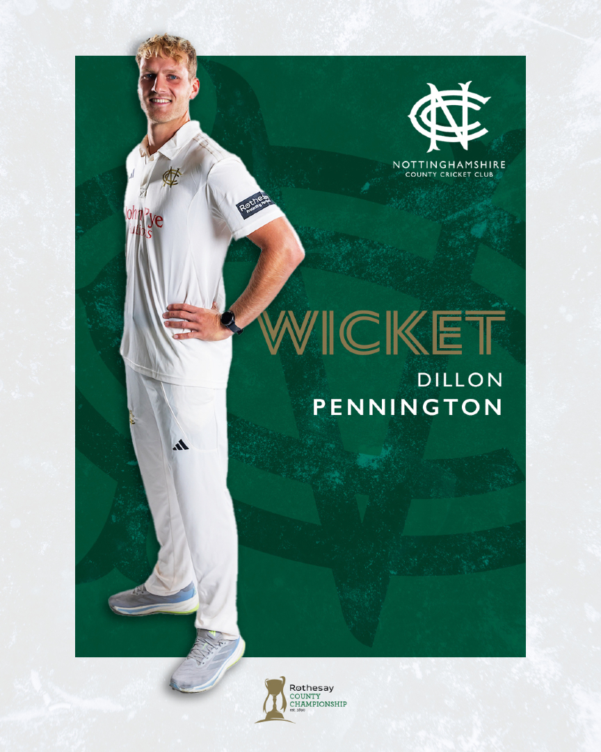 TrentBridge's tweet photo. Dillon gets another straight after lunch! 

Pennington finds the outside edge of Revis for our second wicket of the day.

Yorkshire 244/7, Notts require three wickets to win.

#YORvNOT | 📺 https://t.co/odtZgMvjZm https://t.co/p8VOj0HDoj