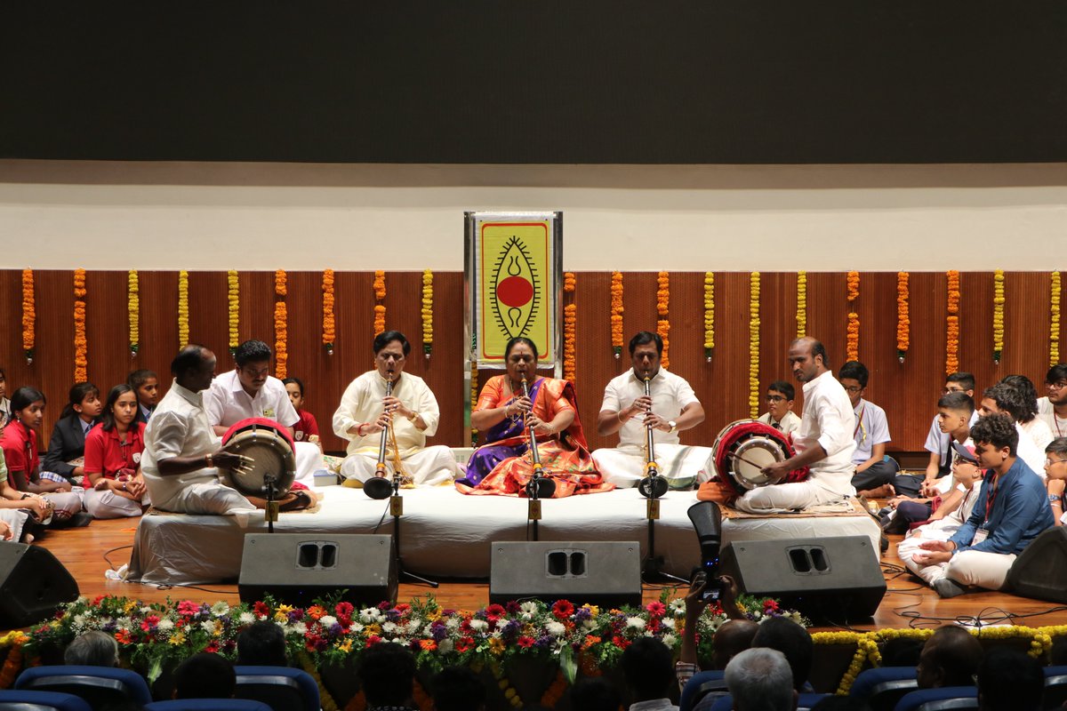 SPIC MACAY (@spicmacay) on Twitter photo The 10th International Convention of SPIC MACAY at <a href="/IITHyderabad/">IIT Hyderabad</a> commenced on a divine note with a pre-inaugural concert of 'Nadaswaram' by duo of Sheik Mahboob Subhani & Kaleeshabi Mahboob! ✨ The soulful strains of the ancient wind instrument filled the evening air with sacred The 10th International Convention of SPIC MACAY at <a href="/IITHyderabad/">IIT Hyderabad</a> commenced on a divine note with a pre-inaugural concert of 'Nadaswaram' by duo of Sheik Mahboob Subhani & Kaleeshabi Mahboob! ✨ The soulful strains of the ancient wind instrument filled the evening air with sacred