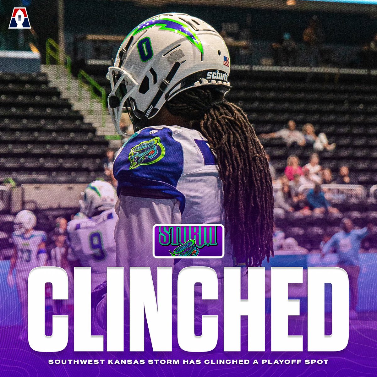 AF1 (@af1football) on Twitter photo Won and not done.
The <a href="/SWKStormFB/">Southwest Kansas Storm</a> secured their playoff spot for the 2025 AF1 Playoffs and are hungry to lock down the #2 seed in the coming weeks.
There’s something brewing in Dodge City and we can’t wait to see what’s next. Won and not done.
The <a href="/SWKStormFB/">Southwest Kansas Storm</a> secured their playoff spot for the 2025 AF1 Playoffs and are hungry to lock down the #2 seed in the coming weeks.
There’s something brewing in Dodge City and we can’t wait to see what’s next.